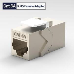 Linkwylan Cat7/6A 키스톤 잭 인라인 커플러 Sheilded RJ45 커넥터 빈 패치 패널 용 이더넷 LAN 케이블 연