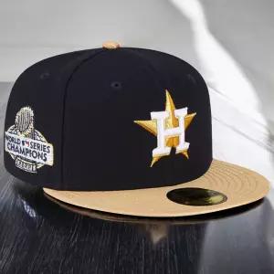 [60413994] 남자 뉴에라 MLB 휴스턴 애스트로스 5950 골드 2023 피팅 - 네이비/골드