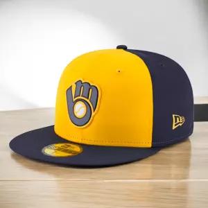 [11555626] 남자 뉴에라 MLB 59Fifty 정품 BP 피팅 - 밀워키 브루어스