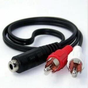 호환 RCA 케이블 3.5mm 잭 스테레오 오디오 암-2RCA 수 소켓-헤드폰 DVD 증폭기 용 AUX Y 어댑터