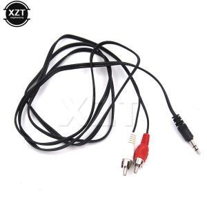 1.2m 3.5mm 잭 Aux-2RCA 오디오 비디오 케이블 스테레오 Y 분배기  어댑터 PC DVD TV VCR 스피커 카메라 용