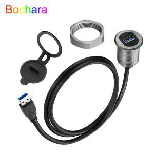 Bochara B3.0  플러시 마운트 패널 연장 케이블 (표시 등 포함) 자동차 용 알루미늄 합금 쉘 1m