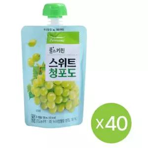 풀무원 스위트 청포도 100mlX40개