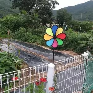 알록달록 소형 풍차 정원 스피너 바람개비 카페 야외 꾸미기