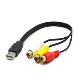 1pc B 남성 플매트 카펫 러그 3 RCA 여성 어댑터 오디오 변환기 비디오  케이블 HDTV TV 텔레비전 와이어