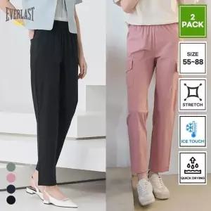 [2PACK] 에버라스트 여름 여성 구김없는 아이스 냉감 탄성팬츠 BON-2583s2