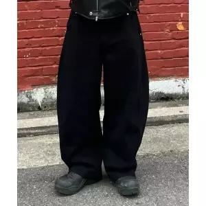 TEXX COOL TX304 커브드 배기 벌룬 데님 블랙 TX304 516980