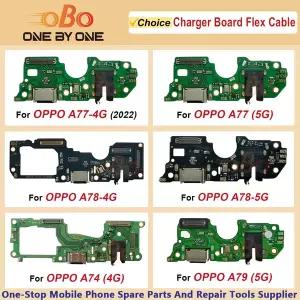 Oppo A74 A77 A77s A78 A79 4G 5G용 USB 충전 도크 보드 소켓 포트 잭 플매트 카펫 러그 커넥터 플렉스 케