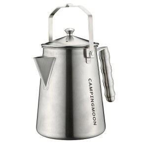 캠핑문 1.5L 캠프파이어 주전자 스테인리스 캠핑 커피포트 풀 용량 1.86L SW-6