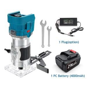 목재 밀링 머신, 1000W 배터리 전기 트리머 라우터, 수동 도구, 라미네이트 6.35mm