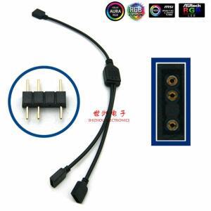 Angitu 3pin/4Pin RGB SYNC 1 ~ 1/2/3/4/5 팬 LED 스트라이프 연장 케이블 M/B AS GIGABYTE 용 마더 보드