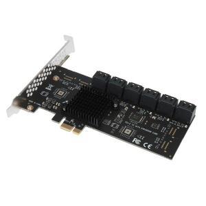 SA3112J PCIE 어댑터 12 포트 6Gbps PCI-Express X1 - SATA 3.0 컨트롤러 카드 라이저 확장