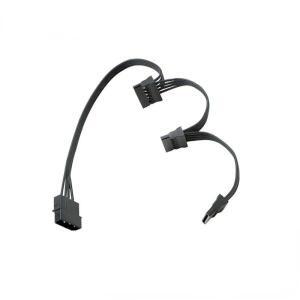 1PCS 4Pin IDE 몰 렉스 To1/2/3/4/5 포트 15Pin SATA 전원 케이블 코드 리드 18AWG 와이어 하드 드라이브 H