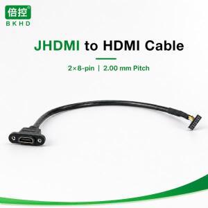 BKHD 데스크탑 랙 마운트 네트워크 제품용 JHDMI 케이블 16핀 확장 비디오 출력 인터페이스