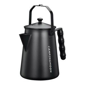 캠핑문 1.5L 캠프파이어 주전자 스테인리스 캠핑 블랙 BKSW-6