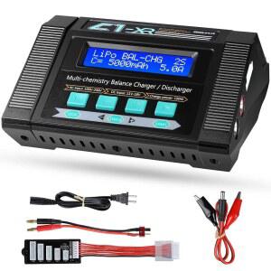 BGUAD 100W 10A AC/DC 1-6S 리포 배터리 충전기 LiPo LiHV 라이프 NiMH NiCd Pb용 스마트 밸런스 취미 RC 카보트 드론 FPV 레이싱 비행기 헬리콥터 에어소프트용