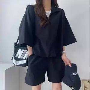 [콩심팥심]남녀공용 아노락 트레이닝복 세트 반팔 반바지 운동복 여름 셋업