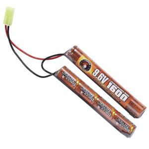 랜서 전술 님 에어소프트 배터리, AEG 건과 호환 (9.6V, 1600mAh 넌척)