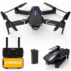 성인 초보자를 위한 카메라가 장착된 X9 4K GPS 드론 접이식 FPV RC 쿼드콥터 광학 흐름 위치 지정 자동 복귀 팔로우 미 궤적 비행 3D 플립 모듈식 배터리