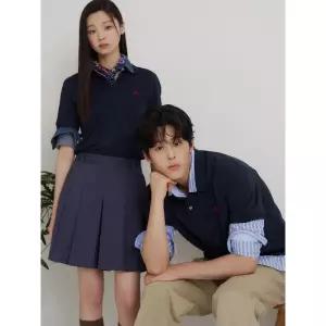 BEANPOLE MEN . 피케 칼라넥 반소매 티셔츠 - 네이비