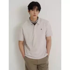 BEANPOLE MEN . 피케 칼라넥 반소매 티셔츠 - 베이지