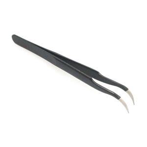 TWEEZER 에폭시 ESD 핀셋 120mm 학교 관공서 다꾸 반도체 얇은 미세 전자 방지 밀 용 전기 둥근 큰 정