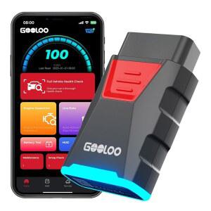 1996년부터 모든 OBDII 프로토콜 차량을 위한 GOOLOO DS100 OBD2 스캐너 블루투스 무선 시스템 진단 도구 엔진 실시간 데이터 확인 6가지 리셋 서비스 읽기 지우기 오류 코드