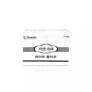TBZ 자연속에 업소용 위생 물티슈 화이트 무지 400매 대용량 개별포장 일회용물수건 식당물티슈