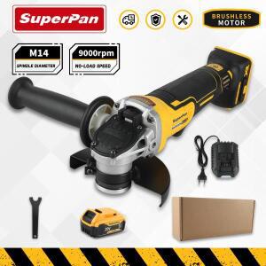 슈퍼팬 405NT 20V 125mm 브러쉬리스 전동 공구, 9000rpm 인체공학적 그립,  절단, 연삭 및 광택 요구를 충