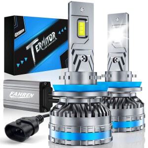 파렌 울트라 브라이트 H11 포그 전구 업그레이드된 120W 80000LM H8 / H9 조명 6500K 쿨 흰색 화이트 IP68 방수 빠른 설치 2팩