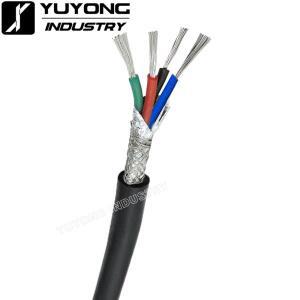 4코어 차폐 케이블 연결 스핀들 모터 VFD 인버터 CNC 조각기 기계 용 5000mm 길이