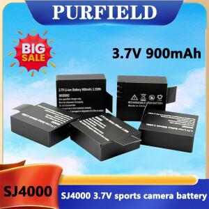 PURFIELD 충전식 3.7V 900mAh 리튬 이온 배터리 Eken H9 SJ4000 WiFi M10 스포츠 액션 카메라