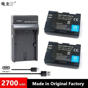 LP-E6 배터리 충전기, 캐논 EOS 5DS R Mark II IV 6D 60Da 7D 80D 90D R5 R6, LP E6