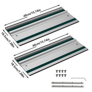 1/2Pc 트랙 톱 가이드 레일 원형 용 알루미늄 압출 스트레이트 컷 DIY 목공 도구