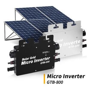 태양광 마이크로 그리드 타이 인버터, 800W PV, DC-AC 출력, 110V, 220V, IP65, 와이파이 포함