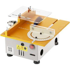 다기능 테이블 톱 세트 12V-24V 미니 DIY 목공 옥 절단기 정밀 데스크탑 기계 9000RPM