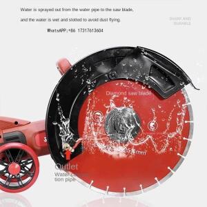 6800W 수력 콘크리트 130MM 절단기  다이아몬드 톱날 다기능 벽 홈파기 기계