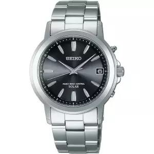 Seiko 세이코 SELECTION [Seiko Watch] 손목시계 Selection 남성용 솔라 Radio-controlled 워치 silver/bla