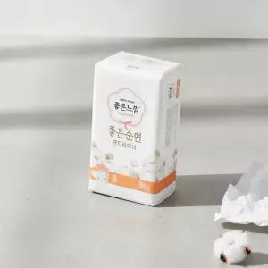 좋은느낌 좋은순면 롱 팬티라이너 36매 2팩