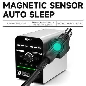 LW-HG01 스마트 히트건 800W 정밀 온도 제어 및 마그네틱 센서 탑재, 전자제품 수리, 납땜, 수축 포장용