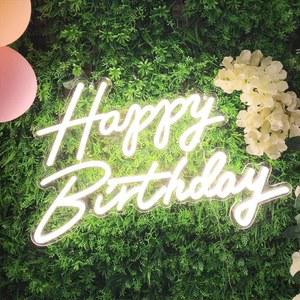 생일 축하 네온사인 생일파티 장식용 22.4