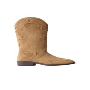 ZARA 별 자수 카우보이 부츠 - 브라운 2003/730/700