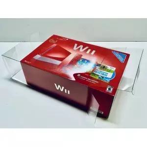 RED Wii 마리오 전용 클리어 콘솔 박스 프로텍터 1 개 25 주년 기념 닌텐도