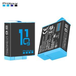 GoPro Hero 9 10 11 용 1850mAh 배터리, 블랙 액션 카메라 액세서리 박스 포함