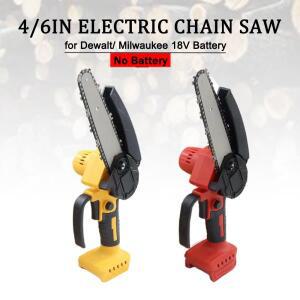미니 전기 톱 4/6 인치 무선 목공 휴대용 정원 절단 맞는 Dewalt/Milwaukee 18V 배터리