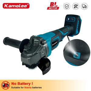 Kamolee M10 100mm/125mm 18500RPM 브러쉬리스 무선 앵글 그라인더 Makita 18V 배터리와 호환되는 3단 전동