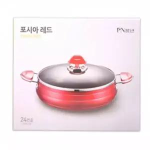레드 전골 냄비 전골냄비 샤브샤브 스텐 부대찌개 오뎅 어묵탕 24cm