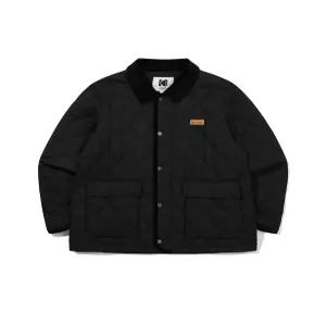 씨네프레임 경량 퀼팅 자켓 BLACK