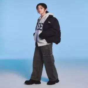 리 LEE 착장 우먼 릴랙스드핏 카고 데님 팬츠 인디고 다크