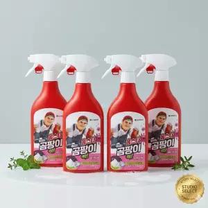 홈스타 맥스프레쉬 뿌리는 곰팡이 싹 곰팡이 제거제(락스함유) 500ml 4개